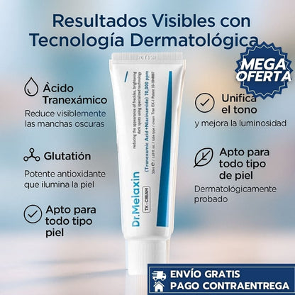 Dr Melaxin – Crema dermatológica avanzada quita manchas y rejuvenecedora