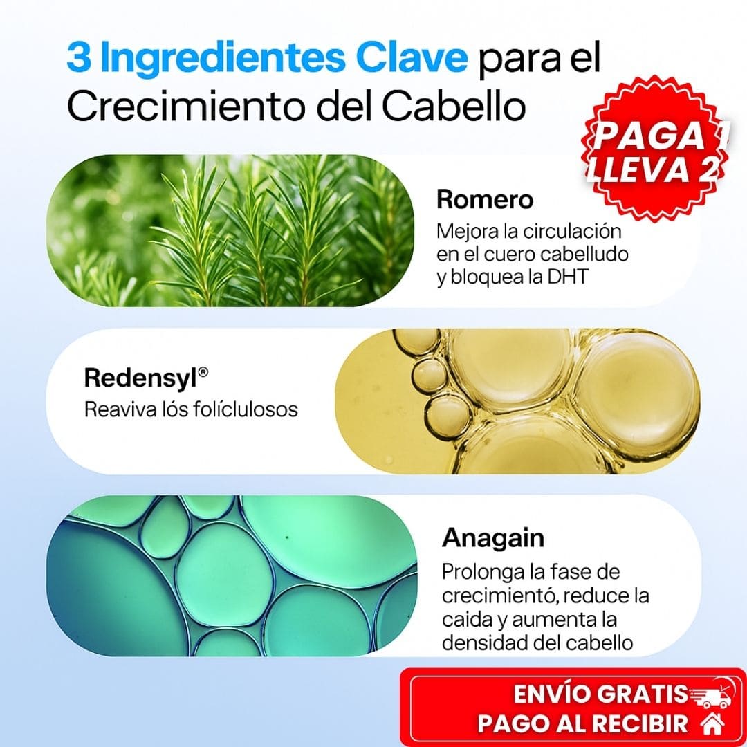 OFERTA ÚNICA 2X1: BODY WISE™ I Fórmula con romero y biotina para un cabello más fuerte y abundante