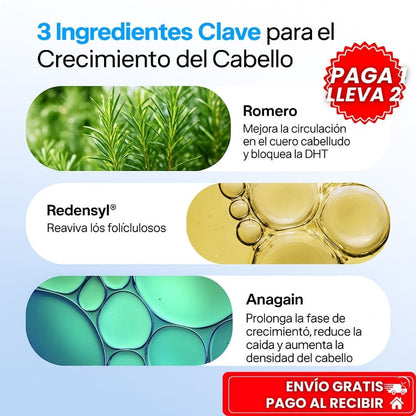 OFERTA ÚNICA 2X1: BODY WISE™ I Fórmula con romero y biotina para un cabello más fuerte y abundante