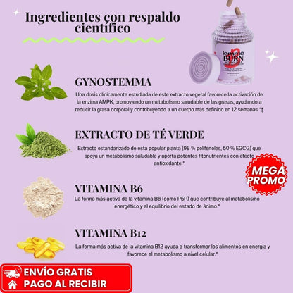 Lemme Burn™ - Fórmula Femenina para quemar grasa y controlar los antojos