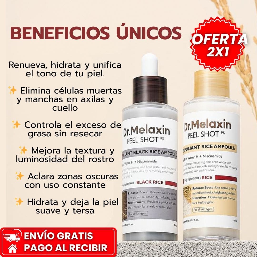 OFERTA 2X1 Dr. Melaxin™: Exfoliante para Cara y Axilas con Efecto Iluminador y Renovador Tienda Colombia 🇨🇴