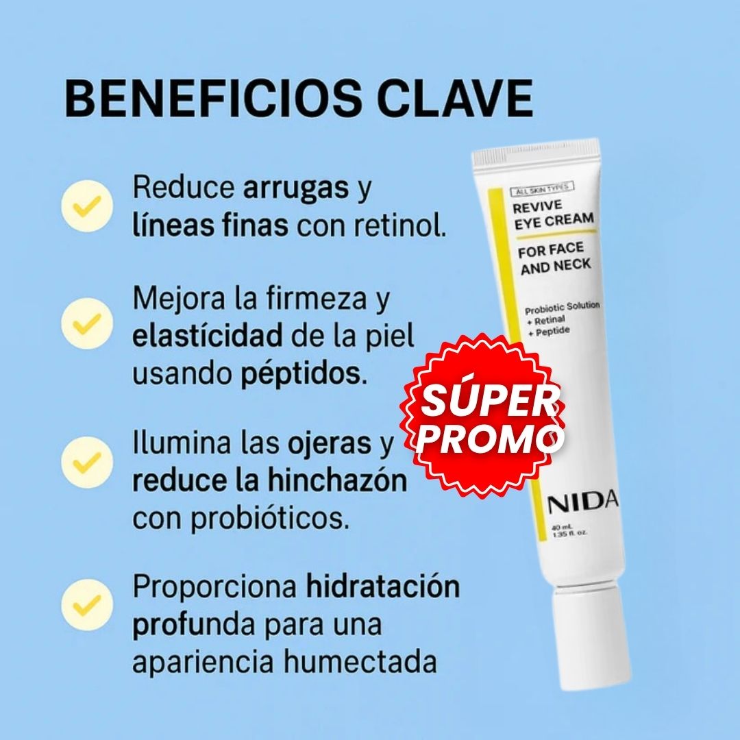 NIDA KOREANA™: Crema dermatológica antiedad con rejuvenencedor y antiojertas.