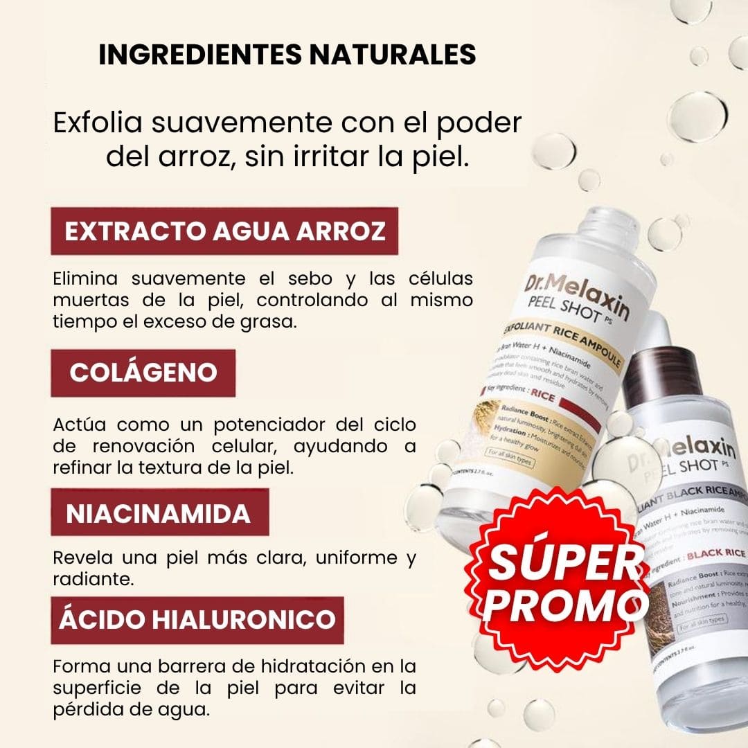 OFERTA 2X1 Dr. Melaxin™: Exfoliante para Cara y Axilas con Efecto Iluminador y Renovador Tienda Colombia 🇨🇴