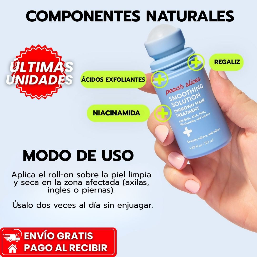 PEACH SLICES™: Exfoliante para Vellos Encarnados y Granitos con Efecto Suavizante y Calmante