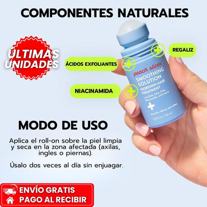 PEACH SLICES™: Exfoliante para Vellos Encarnados y Granitos con Efecto Suavizante y Calmante