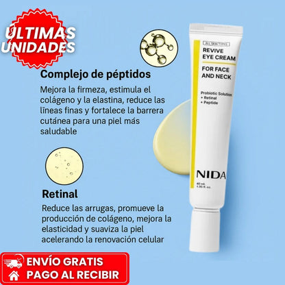 NIDA KOREANA™: Crema dermatológica antiedad con rejuvenencedor y antiojertas.