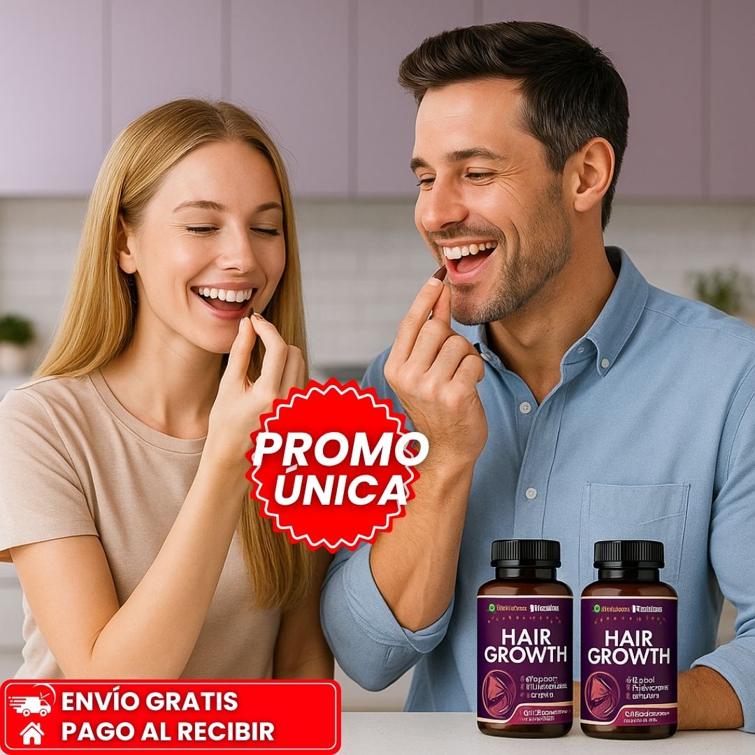 Hair Growth™ 24 en 1 I Tecnología americana para frenar la caída y hacer crecer tu cabello radiante