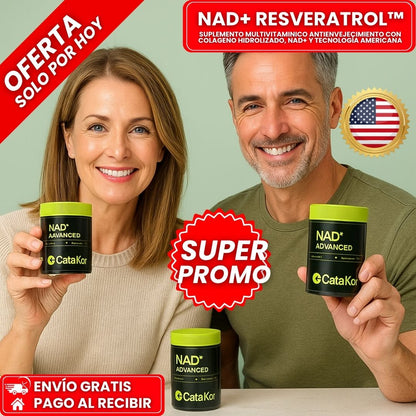 NAD+ RESVERATROL™ – Suplemento multivitaminico ANTIENVEJECIMIENTO