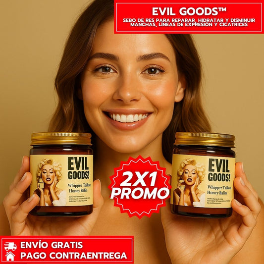 OFERTA 2X1 EVIL GOODS™: Sebo de res natural antiedad, elimina manchas y cicatrices Tienda Colombia 🇨🇴