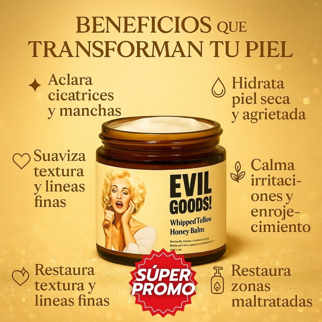 OFERTA 2X1 EVIL GOODS™: Sebo de res natural antiedad, elimina manchas y cicatrices Tienda Colombia 🇨🇴