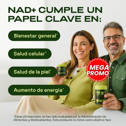 NAD+ RESVERATROL™ – Suplemento multivitaminico ANTIENVEJECIMIENTO